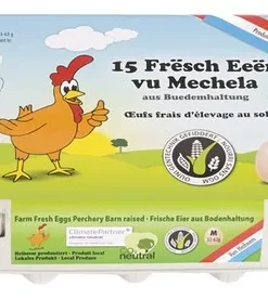 oeufs M 15pc