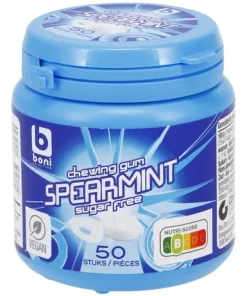 B chewing gum spearmint 50pc 100g
