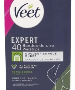 VEET Expert bandes de cire sèche 40pc (1pc)