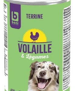 B chien terrine volaille-légumes 400g