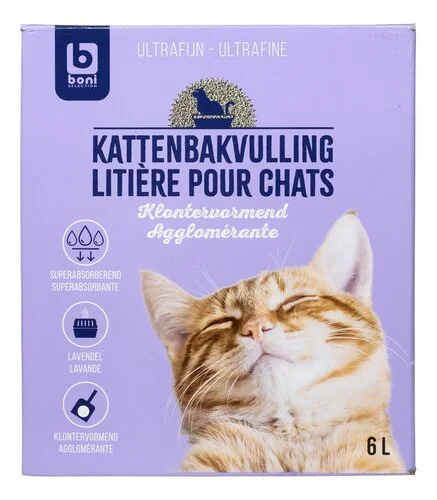 B litière chat lavande boîte 6L – Image 2